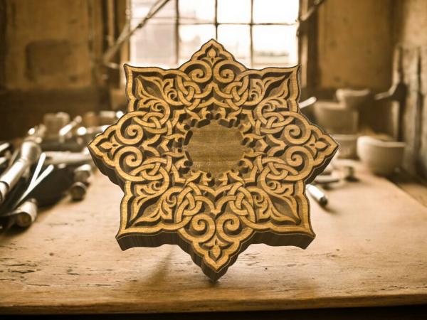 Mandalastempel aus Hartholz Mandalastempel aus Hartholz